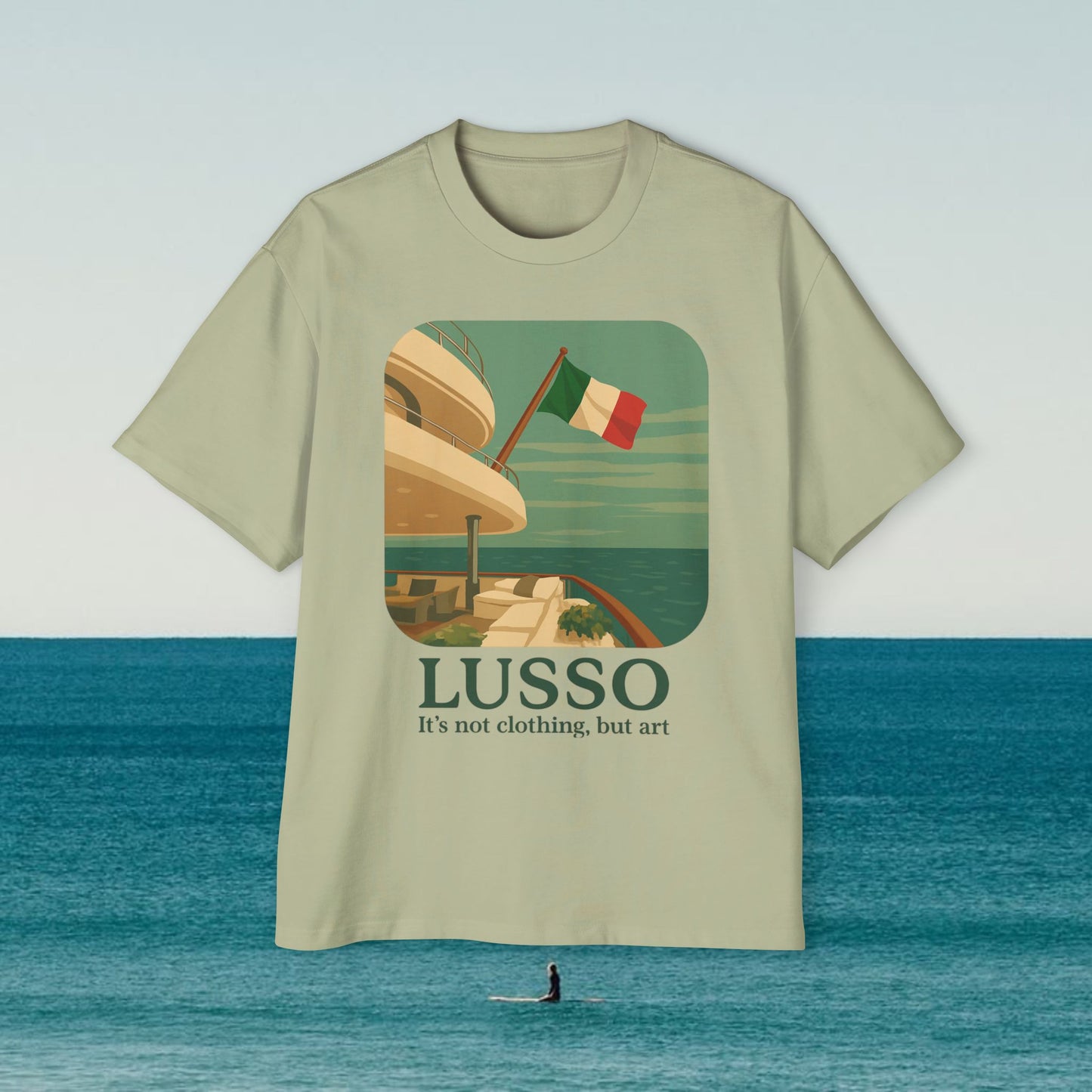 LUSSO over sized tee. art series. 2