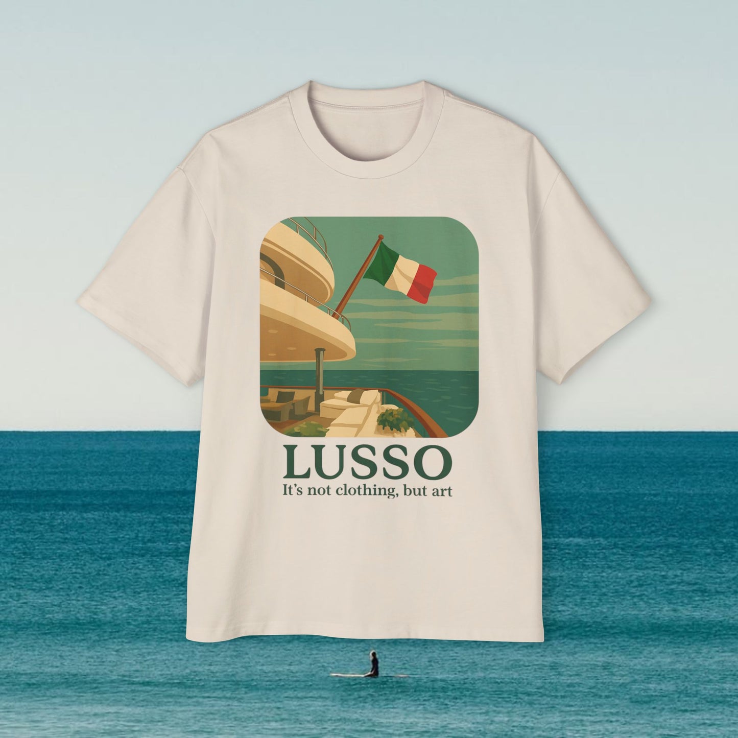 LUSSO over sized tee. art series. 2