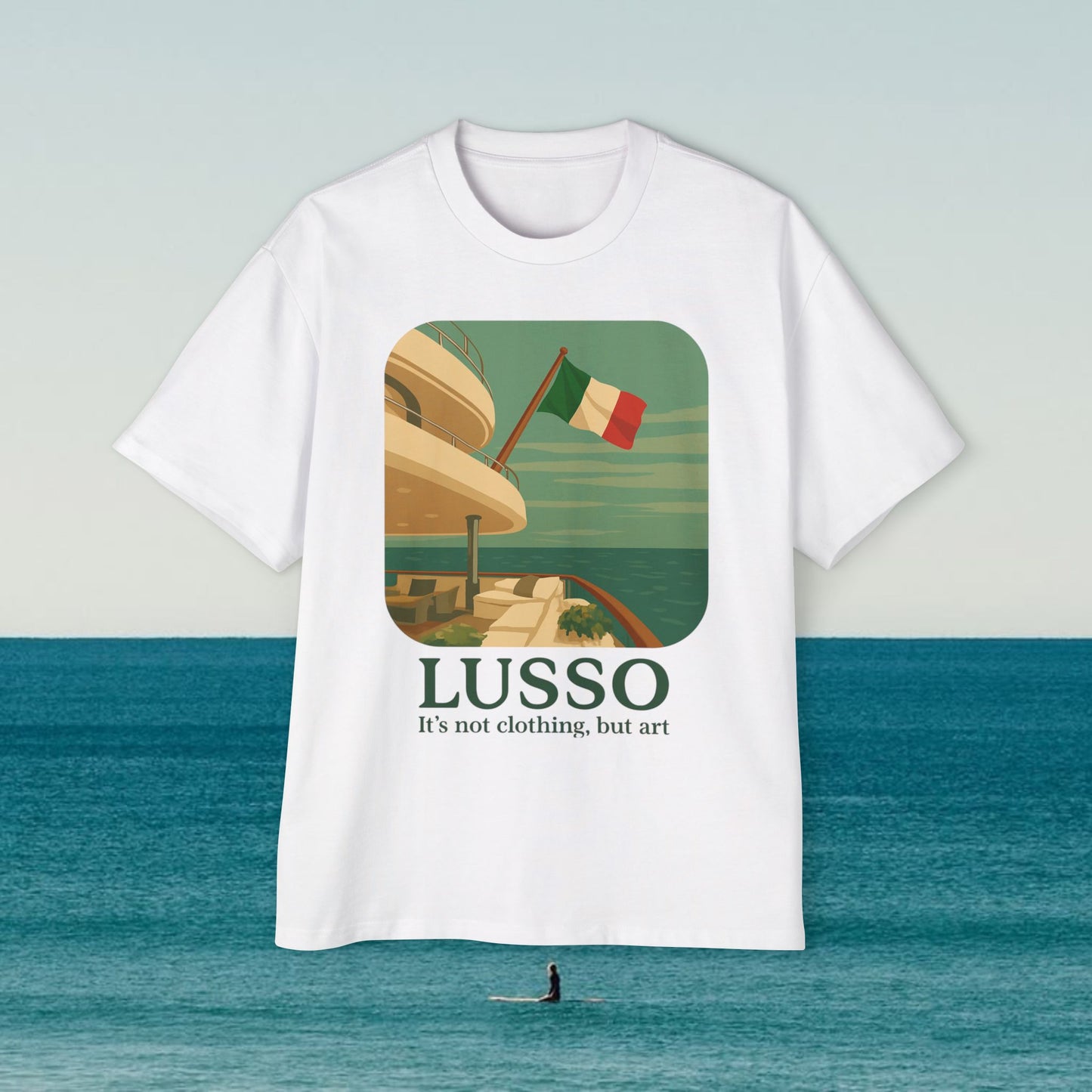 LUSSO over sized tee. art series. 2